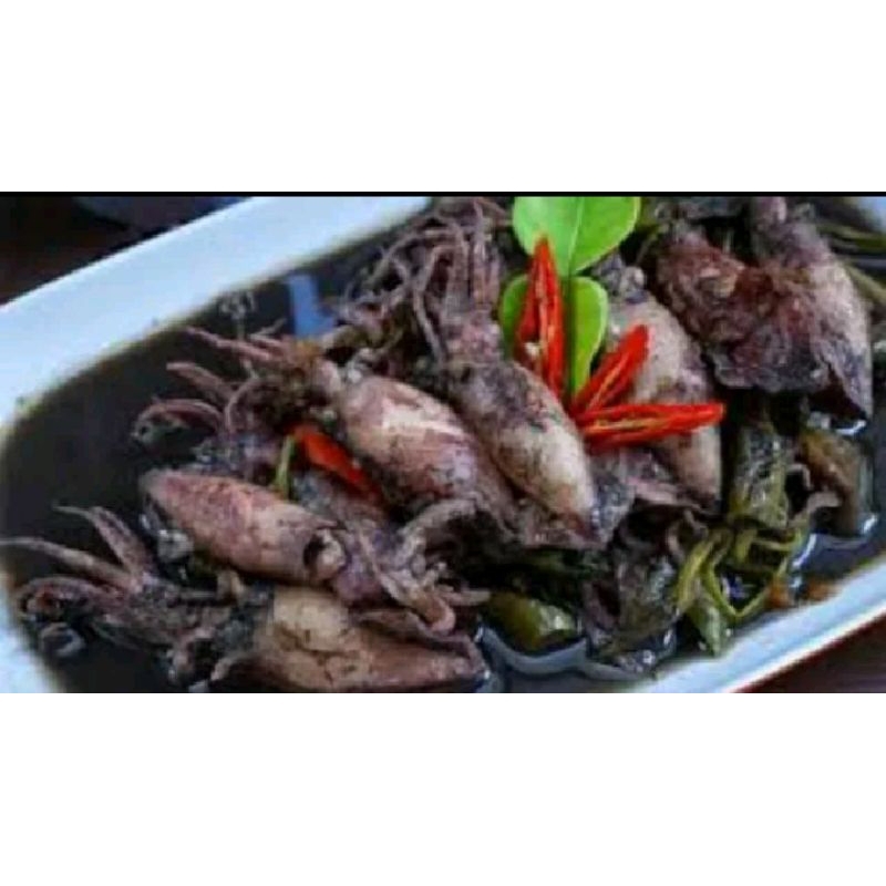 

oseng",cumi bumbu hitam lezat 250gram