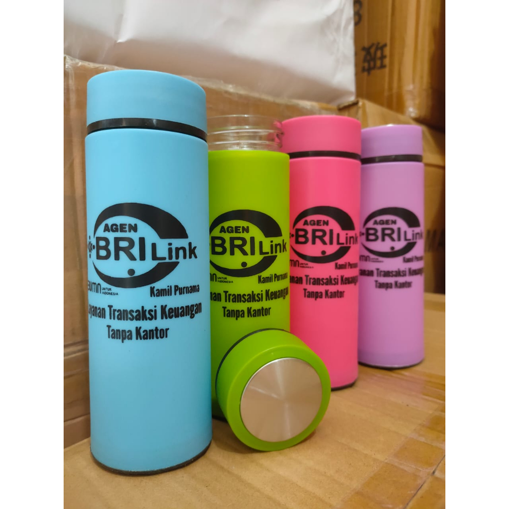 Tumbler Kaca Warna Polos Satuan Tanpa Custom Sablon dan Kemasan