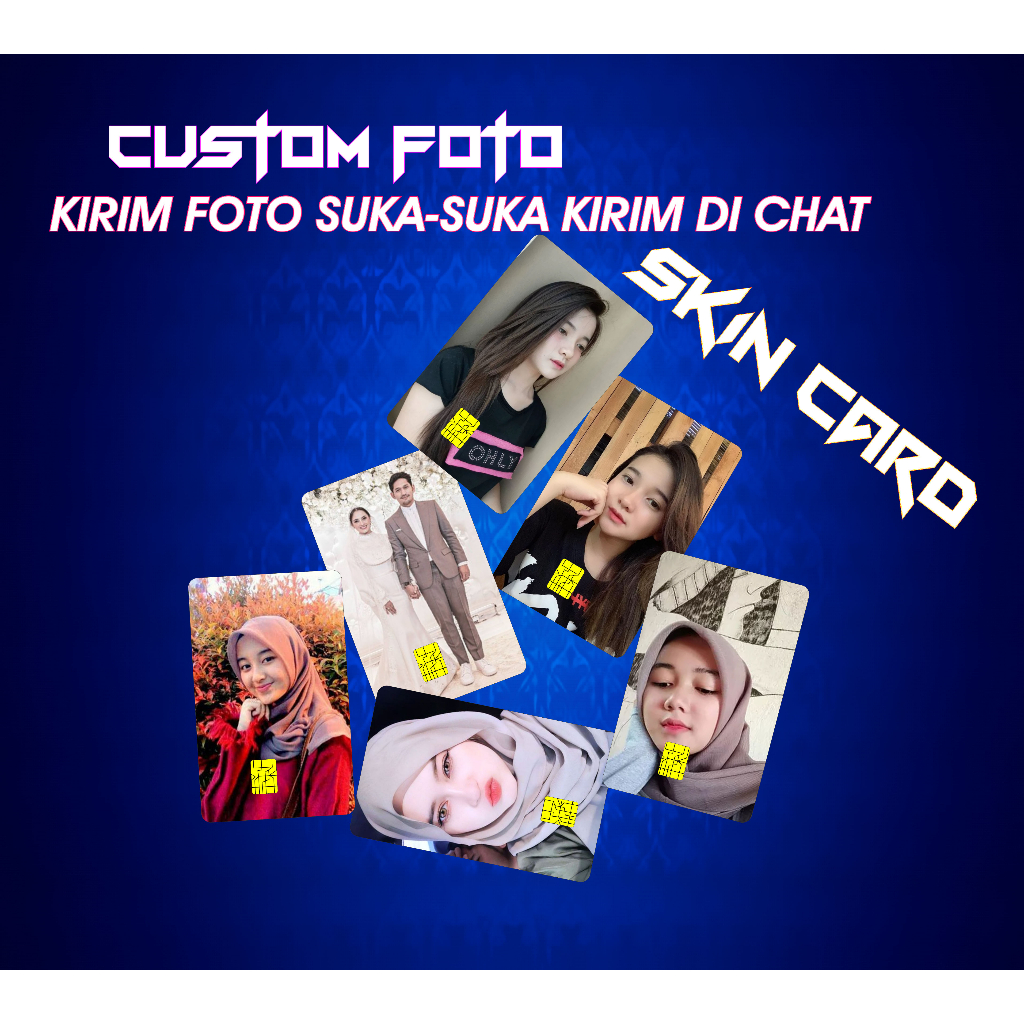 

Custom Sticker Skin Card Vinyl Hologram Debit Credit Emoney Brizzi Flazz Atm Stiker