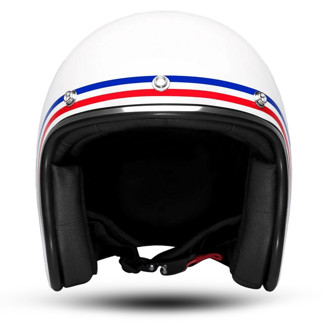 Helm Bogo Retro KBS / HANSAMU II WHITE / Helm PREMIUM Untuk Pria Dan Wanita Dewasa COD