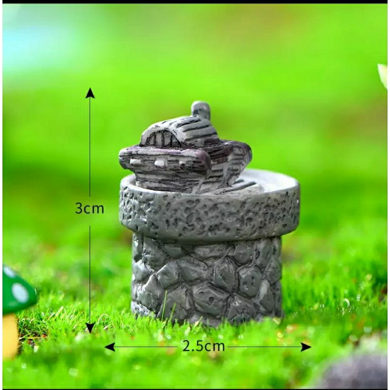 Miniatur Sumur Patung Dekorasi Kebun Mini Miniatur Dekorasi Miniatur Rumah
