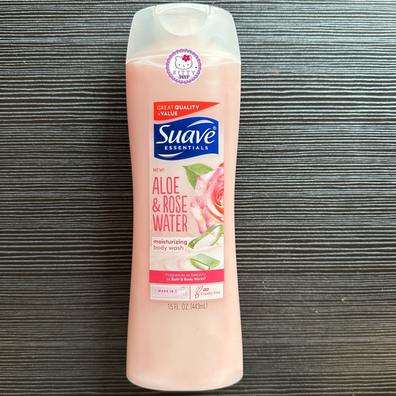 Suave Body Wash Essentials Aloe &amp; Rose Water 443ml