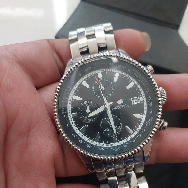 Tam Tangan original swiss chronoforce preloved second bekas