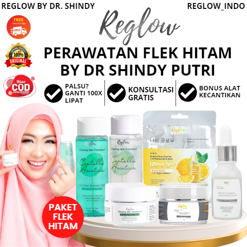 Reglow Skincare Original Official dr Shindy Putri 1 Paket Lengkap Perawatan Flek Hitam Membandel Di Wajah Red Glow Ori