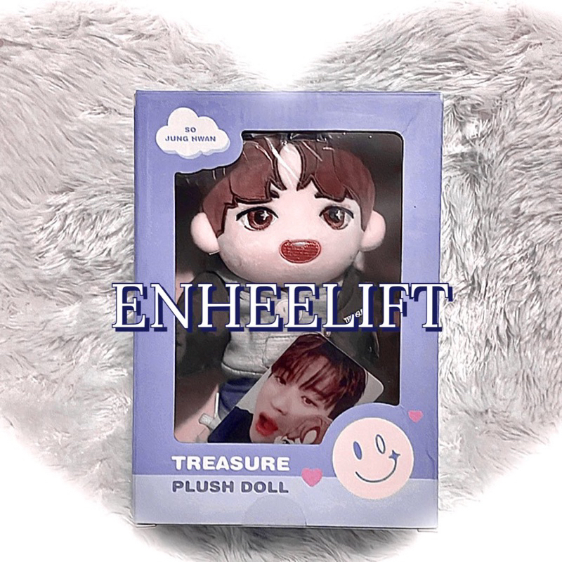 junghwan treasure plush doll full set with photocard