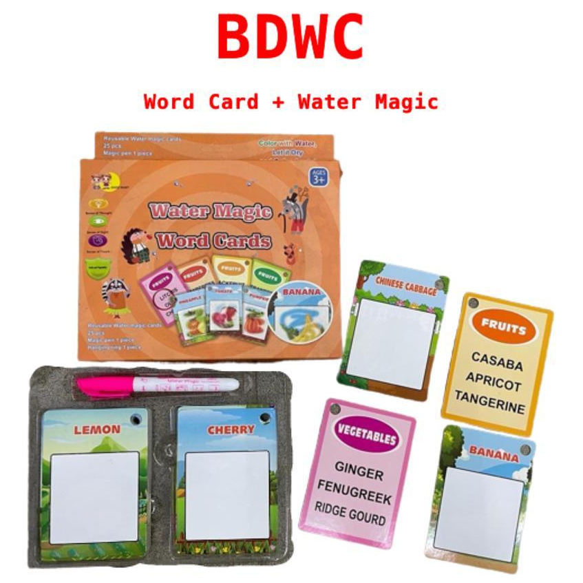 water word magic card 25pc