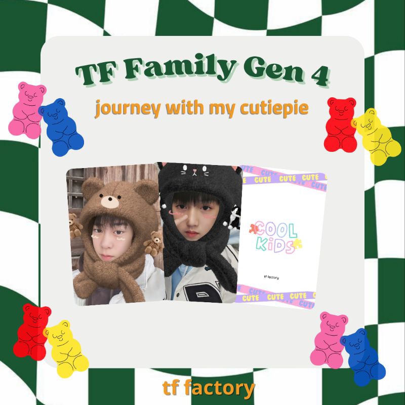 TF Family 4th Generation Gen 4 Photocard PC Unofficial Wang Junxi Wang Hao Chen Junming