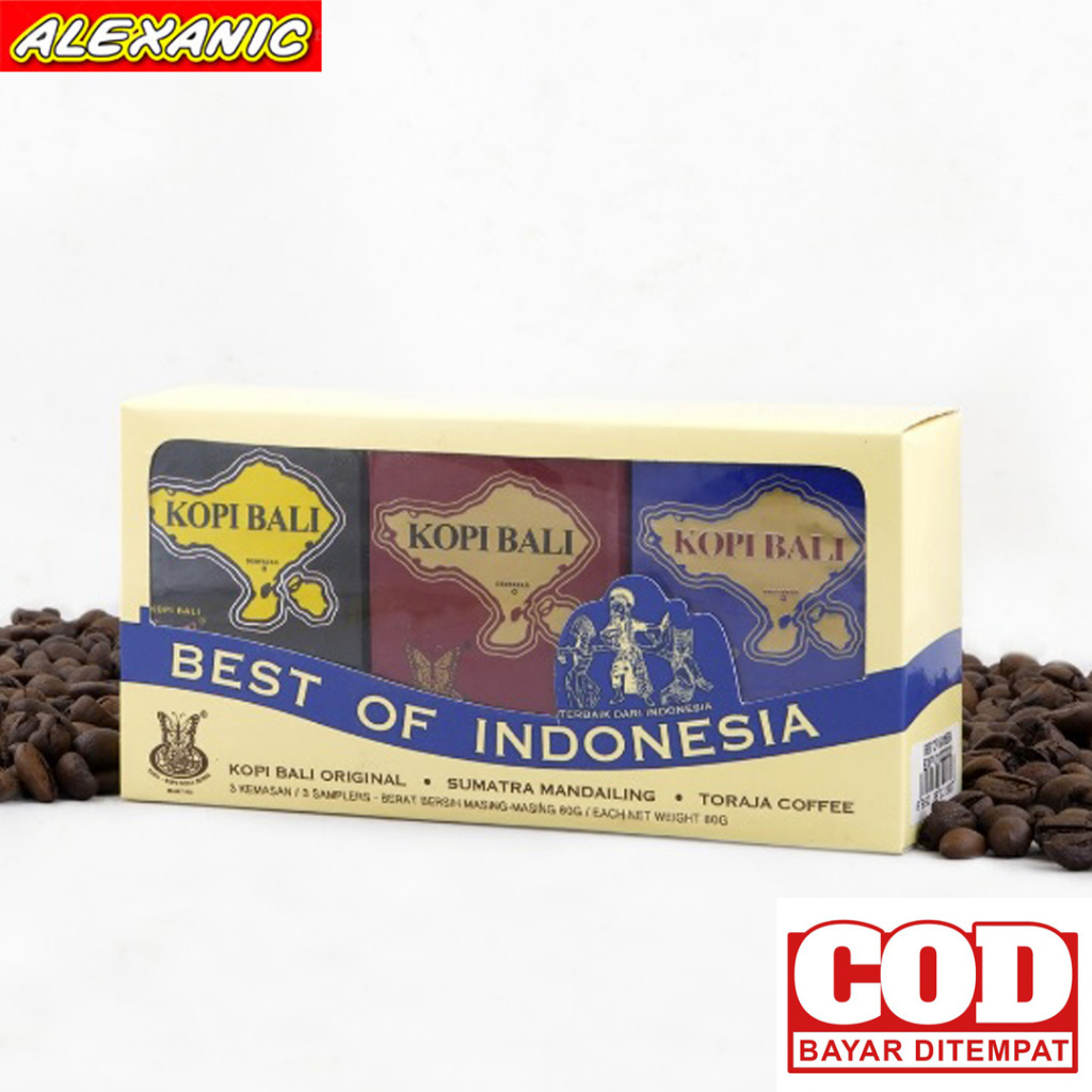 

ALEXANIC Kopi BEST OF INDONESIA Kopi Bali Kupu Kupu Bola Dunia 210 gr