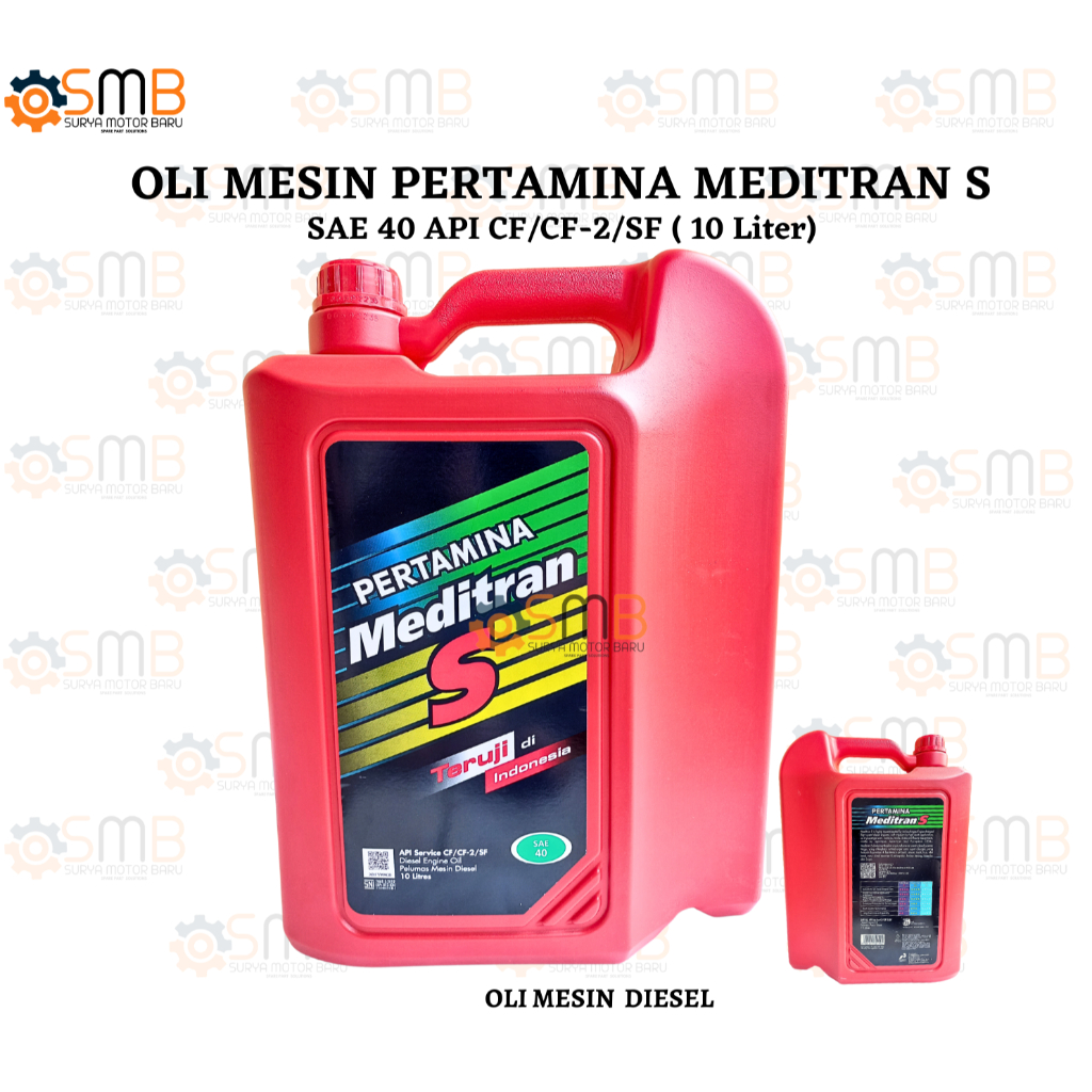 OLI MESIN MEDITRAN S SAE 40 10 LITER
