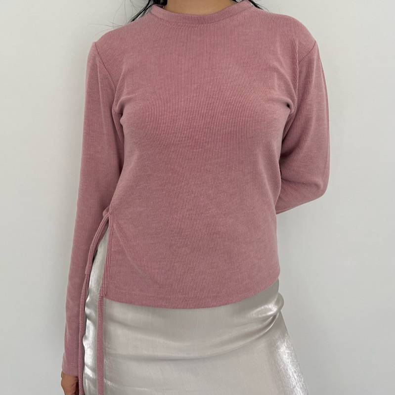 PUFF IT UP - HUNTER RIBBED TOP / ATASAN RIB / ATASAN KNIT