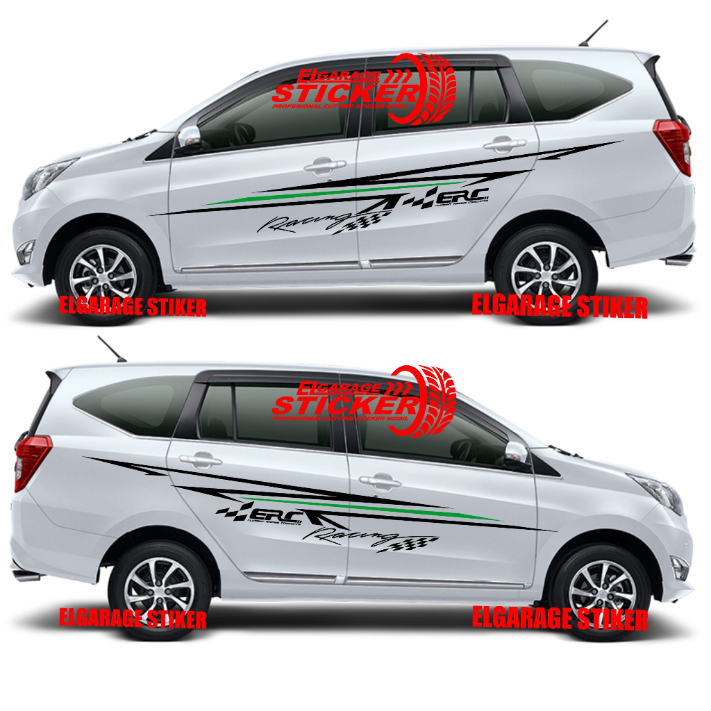 STIKER MOBIL CALYA SIGRA VARIASI BODY SAMPING CUTTING STIKER ALL MOBIL CALYA