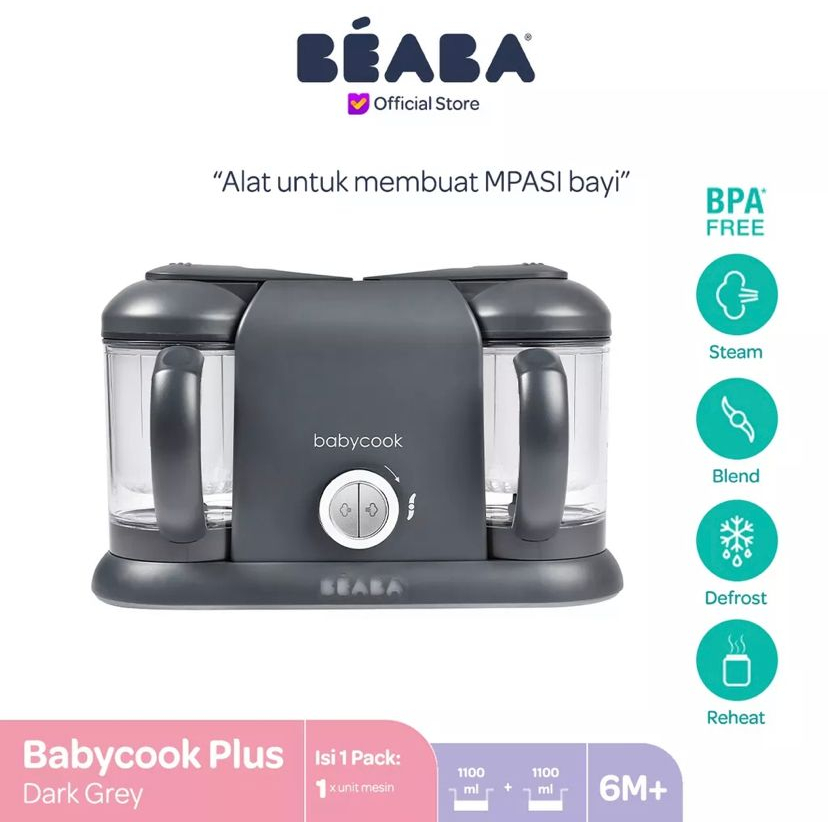 BEABA BABY COOK SOLO - LIMIT PINK (BLENDER BAYI) Navy / lychee / beaba solo / beaba baby cook plus / beaba blender / BEABA SOLO FOOD PROCESSOR / BEABA FOOD PROCESSOR / BEABA MPASI / BEABA ALAT KUKUS