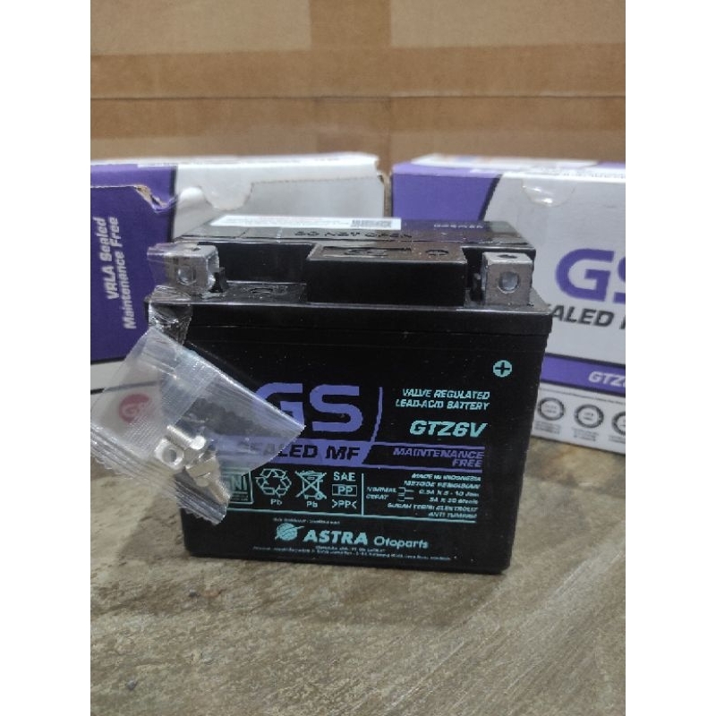 Aki GS Astra GTZ6V vario 125 vario 150 satria fu 150 New Scoopy 2022 Nmax 155 old