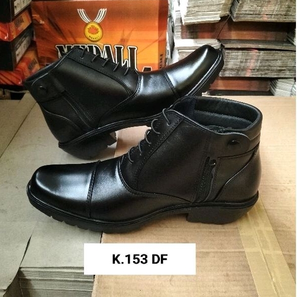 Sepatu kulit pria boots Medali sepatu dinas/kerja formal