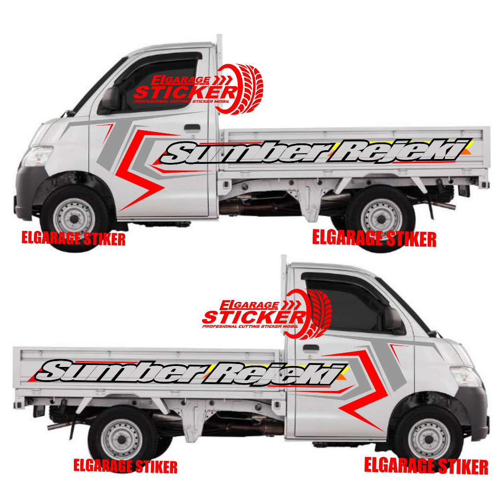 STIKER MOBIL PICK UP GRANDMAX CUTTING STIKER SUMBER REJEKI VARIASI MOBIL PICK UP