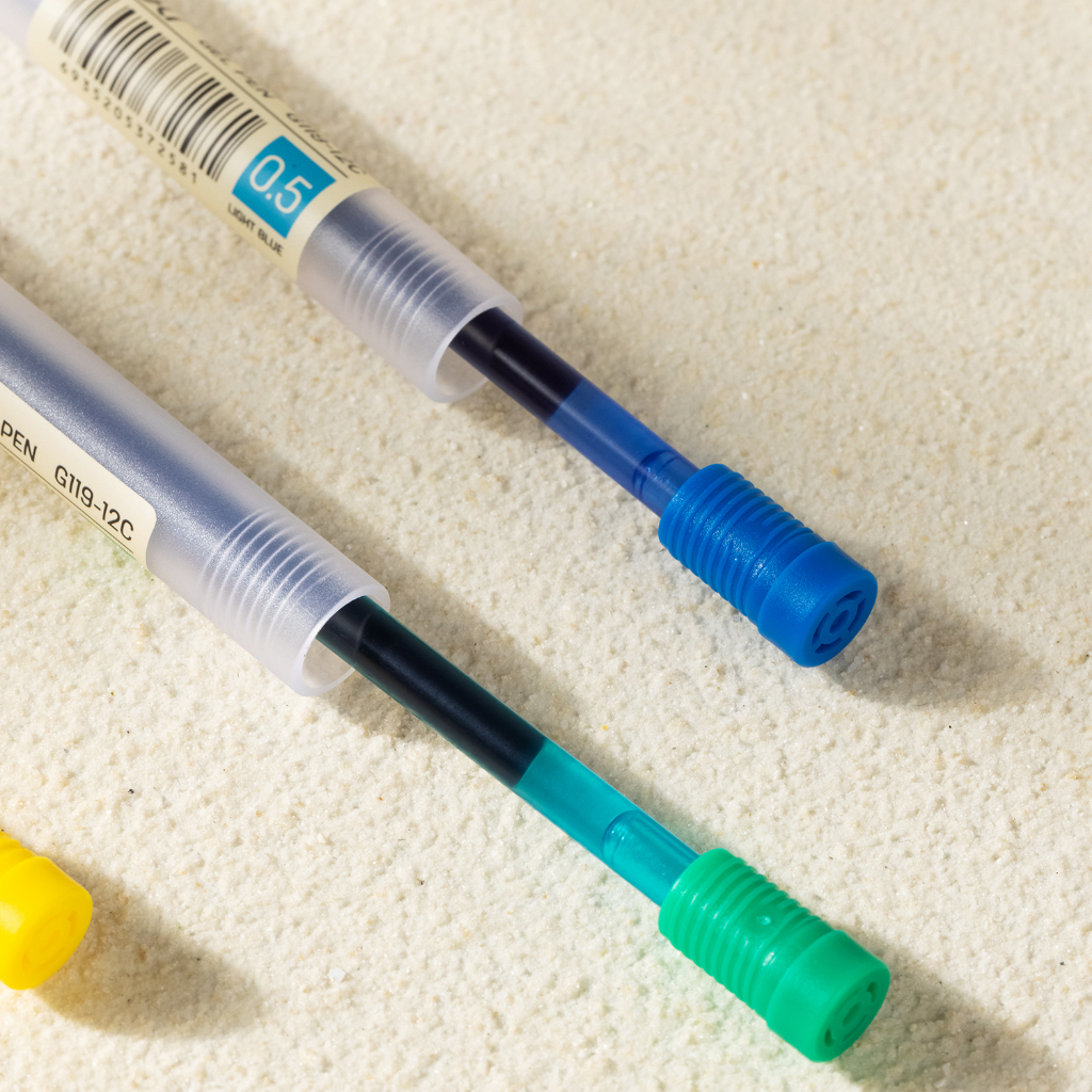 ELFYDO DELI012 School Gel Pen / Pulpen Gel 0.5 mm 12 Warna Penulisan Halus