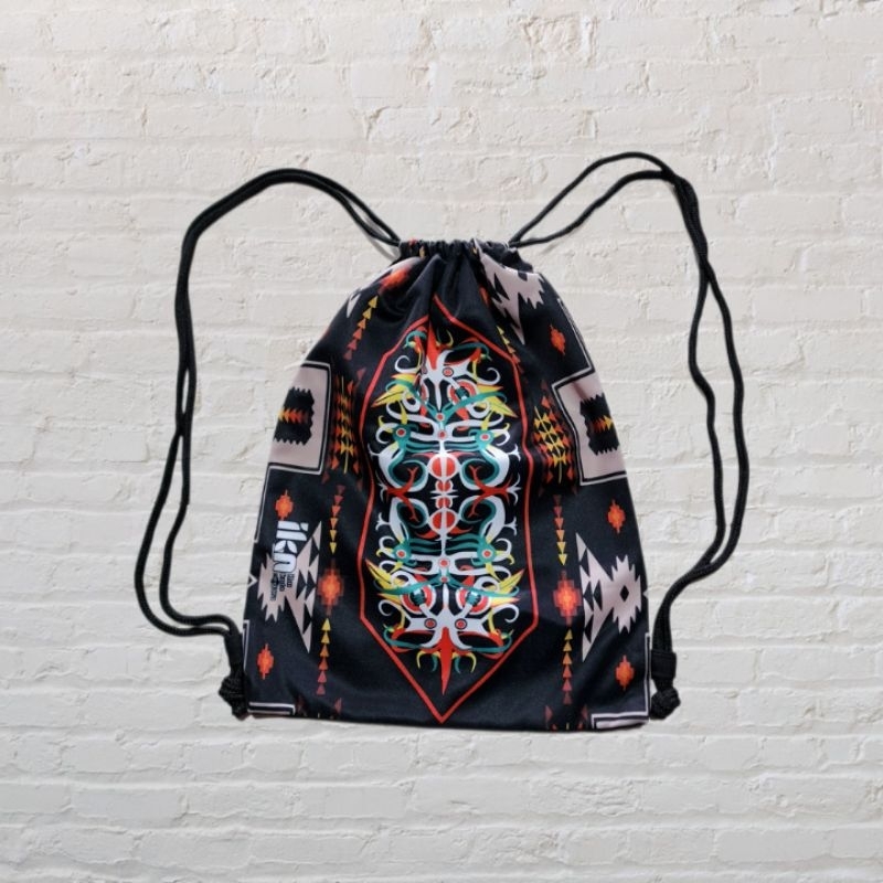 Tas Ransel Serut Etnik Dayak full printing