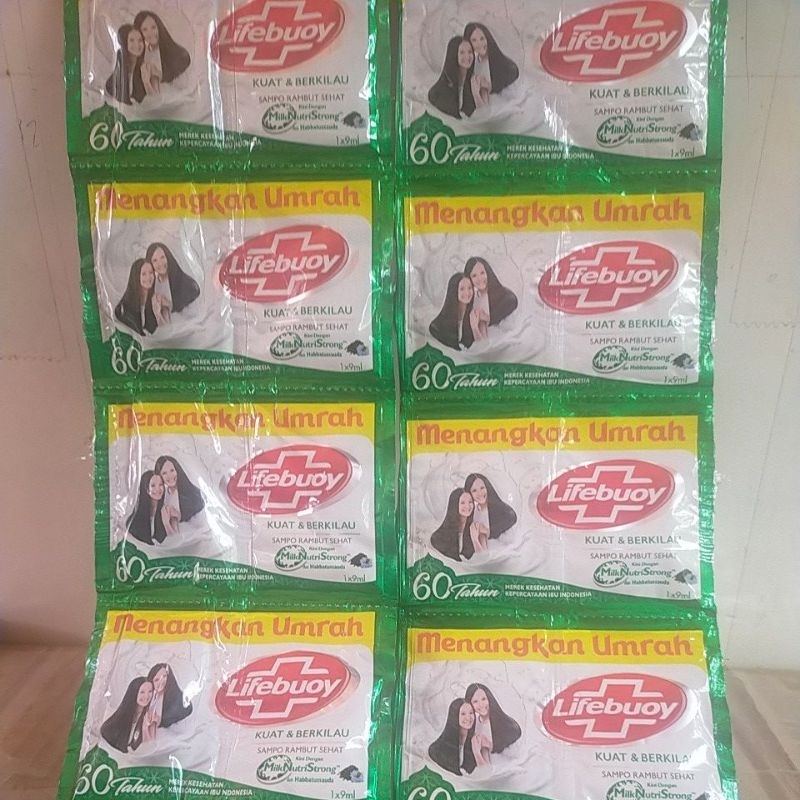 Lifebuoy shampoo 9ml x 12Sachet (Renceng Untuh)