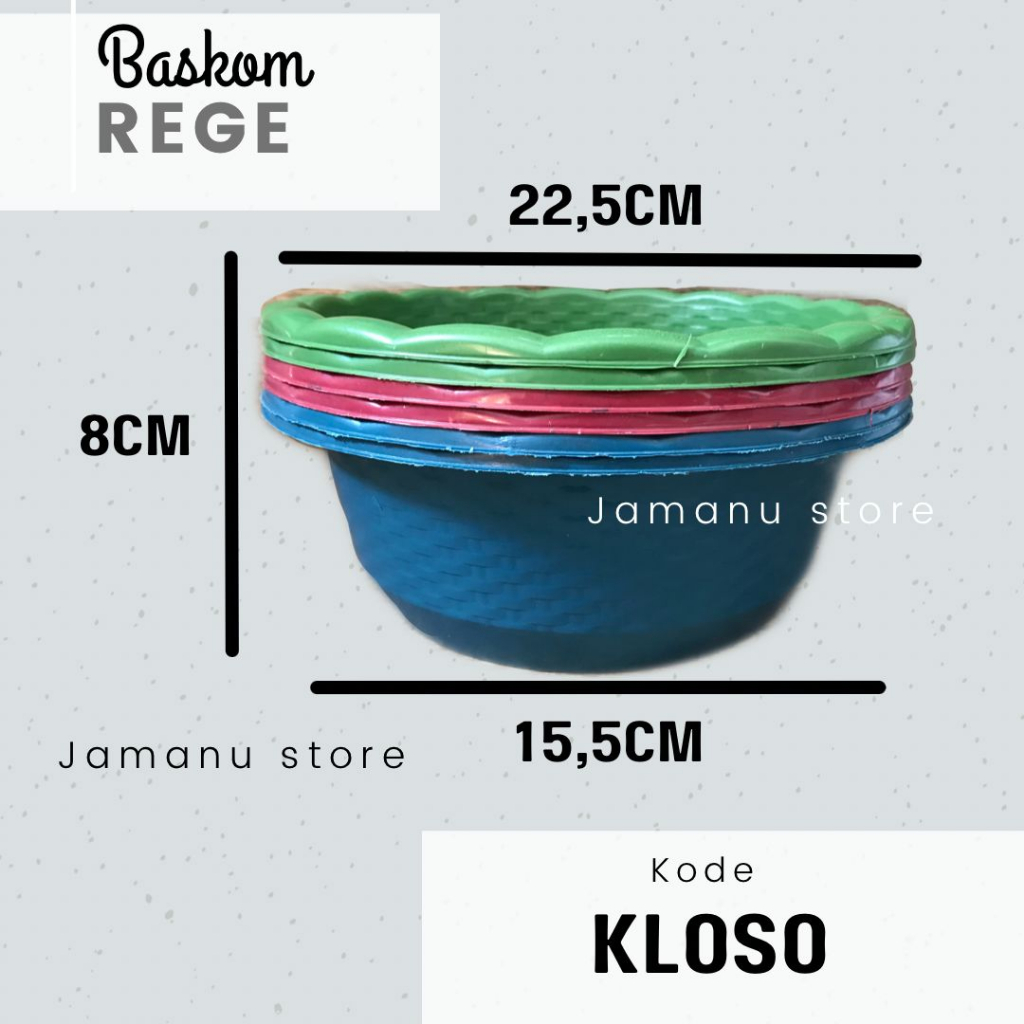 Baskom Nasi Hajatan Kloso/ Besek Serbaguna Murah / Waskom / Wakul Plastik / 12pcs