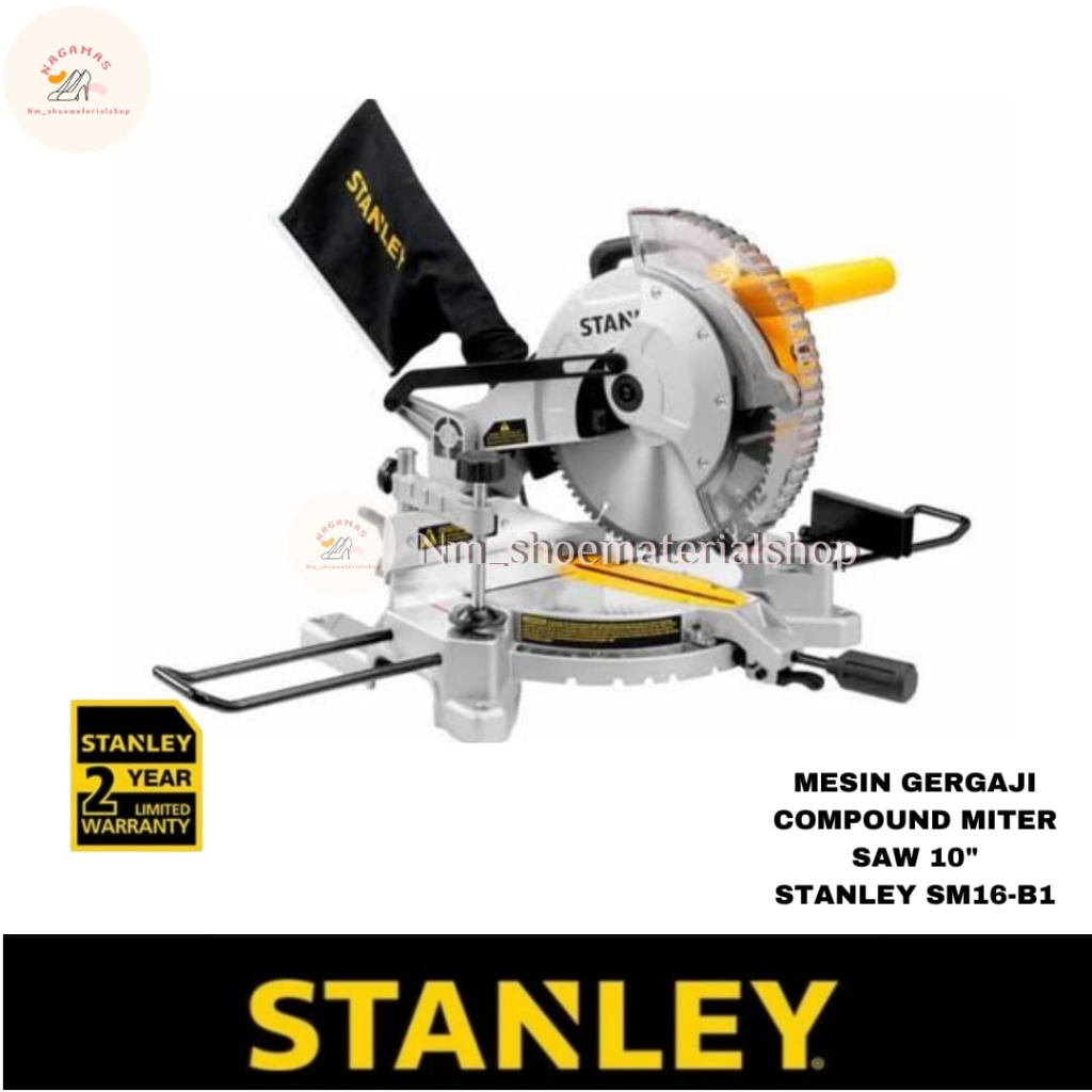 Mesin Gergaji Compound Miter Saw 10" Stanley SM16 SM 16