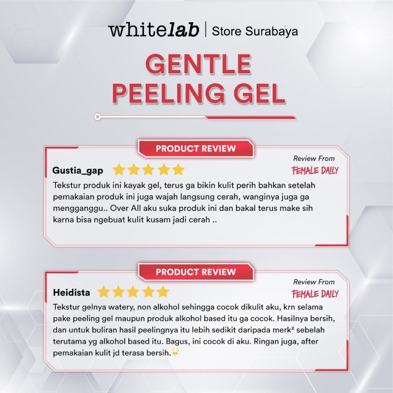 Whitelab Gentle Peeling Gel | Whitelab Surabaya