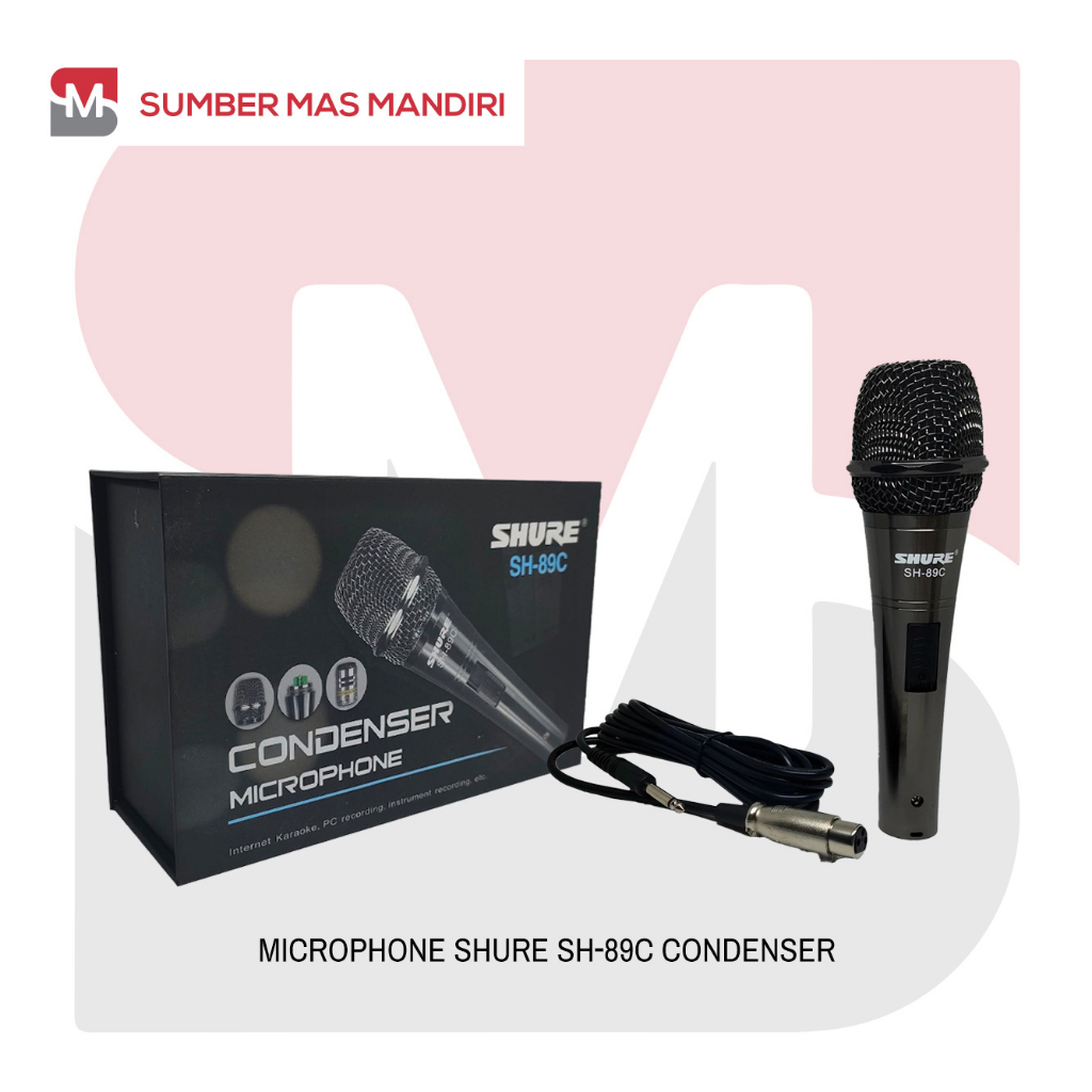 MIC CONDENSER SH89C / MIC CONDENSER SH 89C / MIC KABEL CONDENSER SHURE