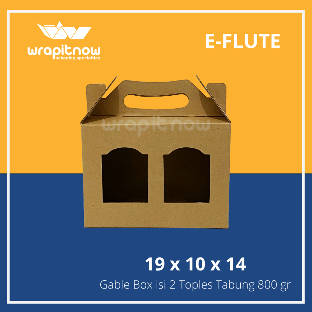 

Box Eflute 19x10x12 Box 19x10x14 Box 19x19x12 Toples 800 gram Dus Toples Gable Box Tenteng Hari Raya