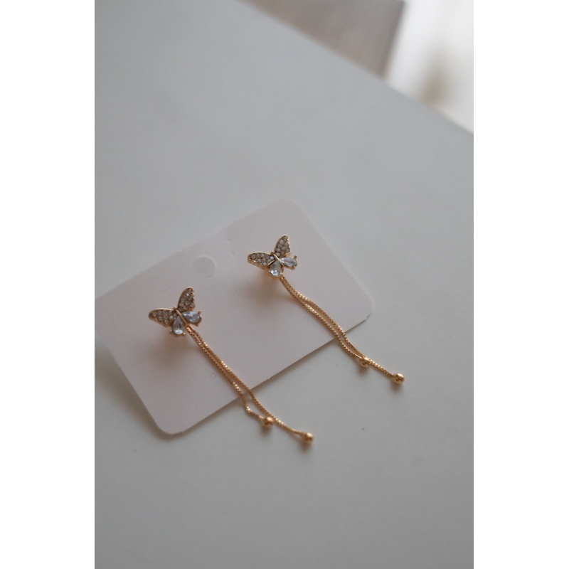 Ark.co - Minorca ( PEARL ; BUTTERFLY ) twoway earrings