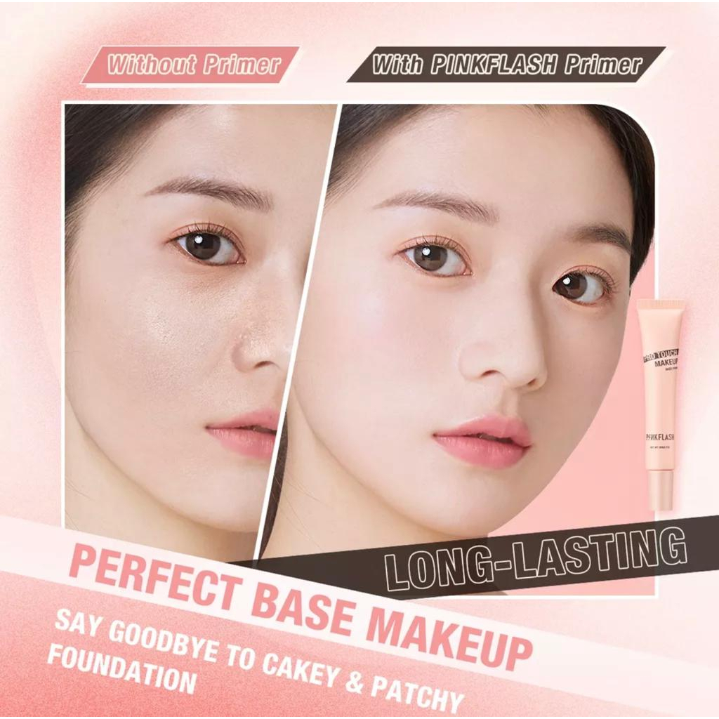 PINKFLASH Pro Touch Pore Minimizer Primer Matte Poreless Smooth Fine Line Soft-focus Blurring Mattifying