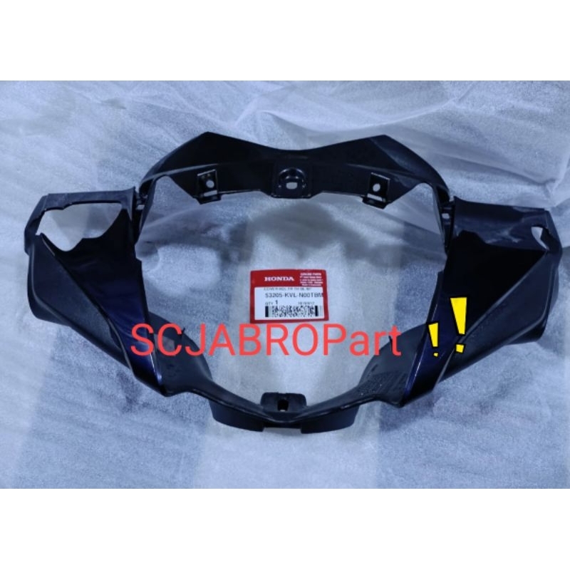 COVER HANDLE FRONT BLUE HONDA SUPRA X 125 ..53205 KVL N00TBM..ORI AHM