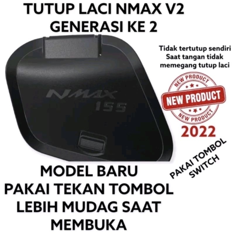 Tutup laci nmax v2 tombol cover tutup laci nmax new