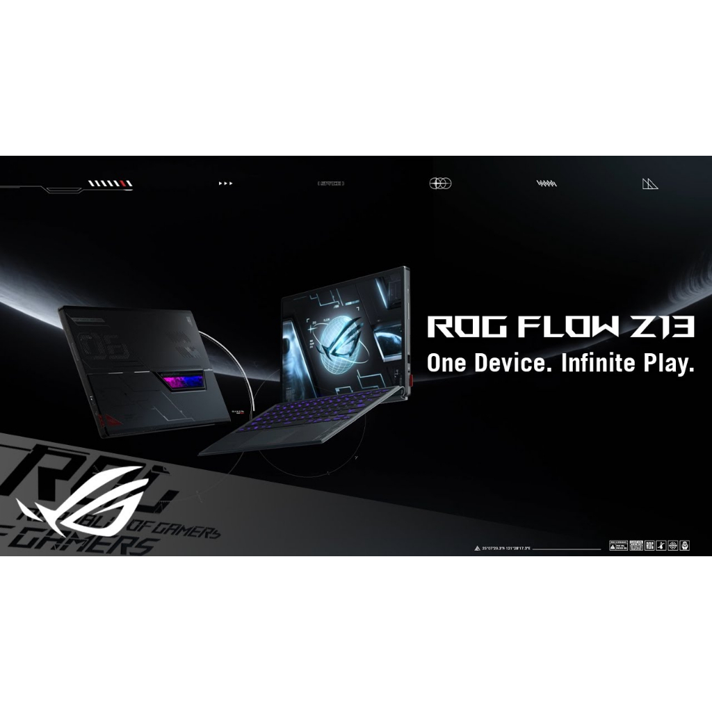 Asus ROG Flow Z13 GZ301W Touch rtx4060 8GB / I9 13900h 16gb LPDDR5 1TBssd 165hz + OHS
