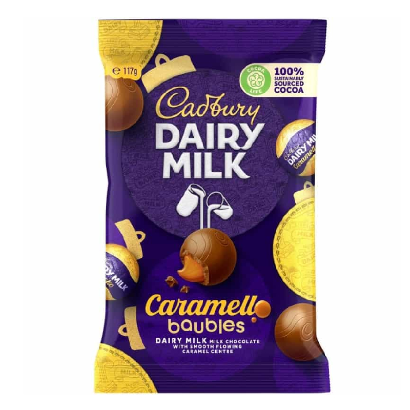 Cadbury Dairy Milk Caramello Baubles 117 Gram