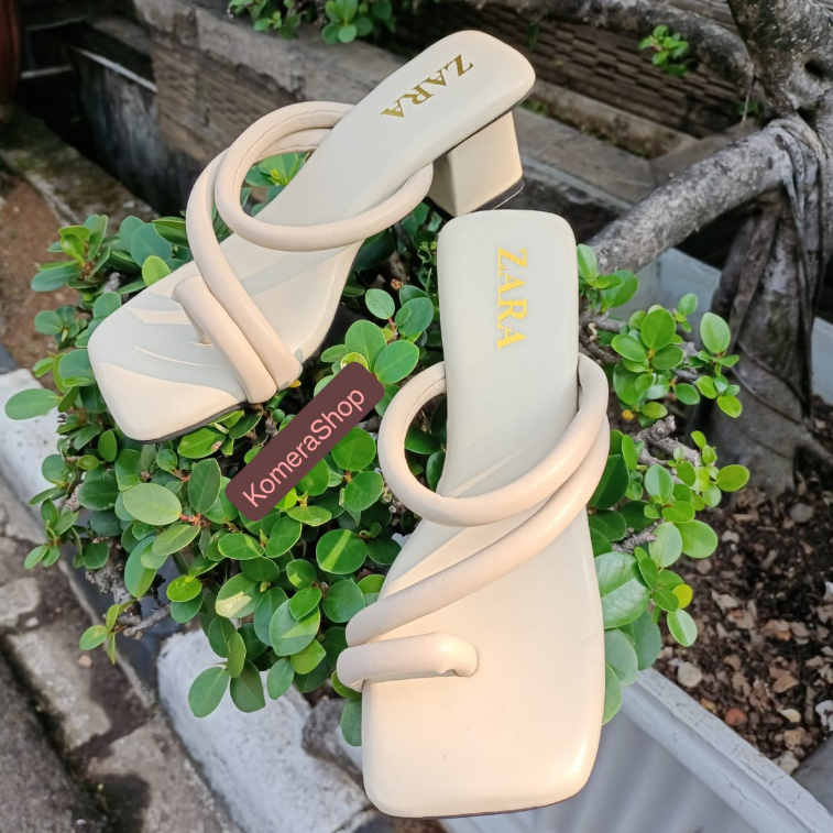 HEELS WANITA MODEL SILANG JEMPOL PREMIUM / SANDAL WANITA  TERBARU