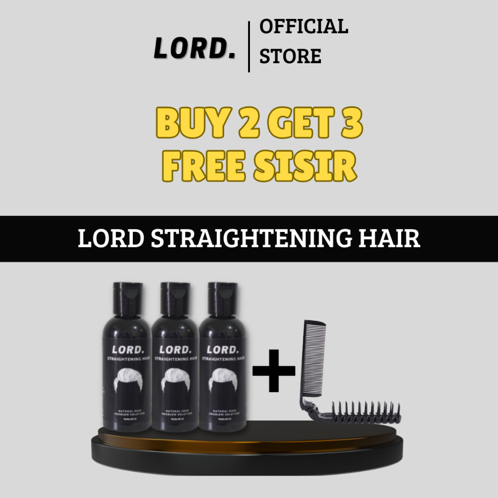 BUY 2 GET 1 Pelurus Rambut 60 Ml Free Sisir Lipat