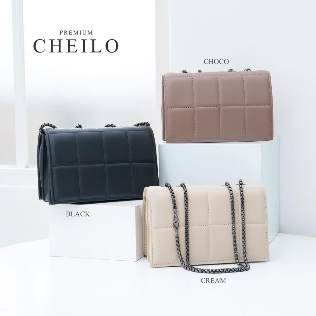 Cheilo Tas Wanita Terbaru Tas Selempang Wanita Tali Rantai Fashion Sling Bag Women Shoulder Bag