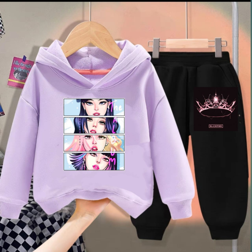 PAKAIAN ANAK ANAK 1 SET CELANA DAN SWEATER BP