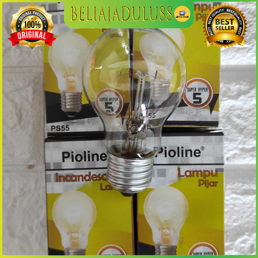 Beliajadulu88 Bohlam Pijar PIOLINE 5Watt 5 Watt Lampu Pijar PIOLINE 5W Super Hyper 5 - PS55