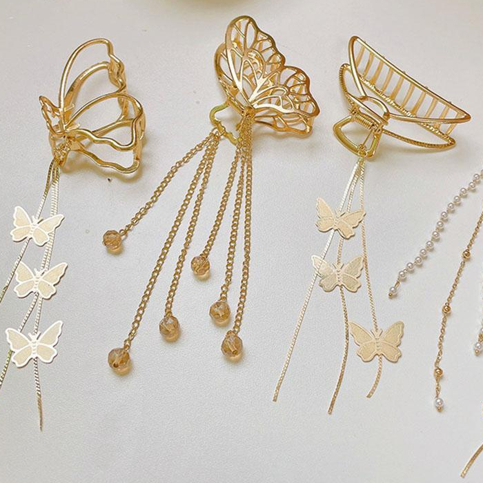 Jepit Rambut Wanita H477 Jepit Wanita Motif Kupu-Kupu jepit hair clips rambut korea aksesoris wanita Mall Shopping
