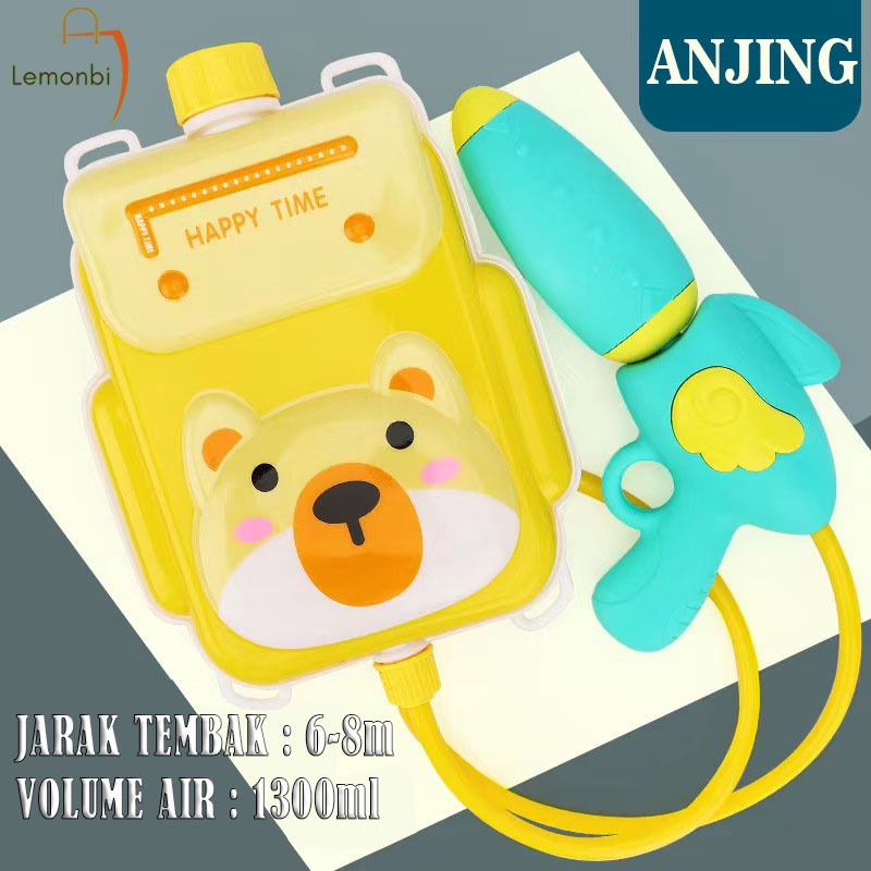 Mainan Anak-anak Pistol Air Ransel Backpack Water Gun Toys Mainan Pantai Outdoor Kado ulang tahun anak