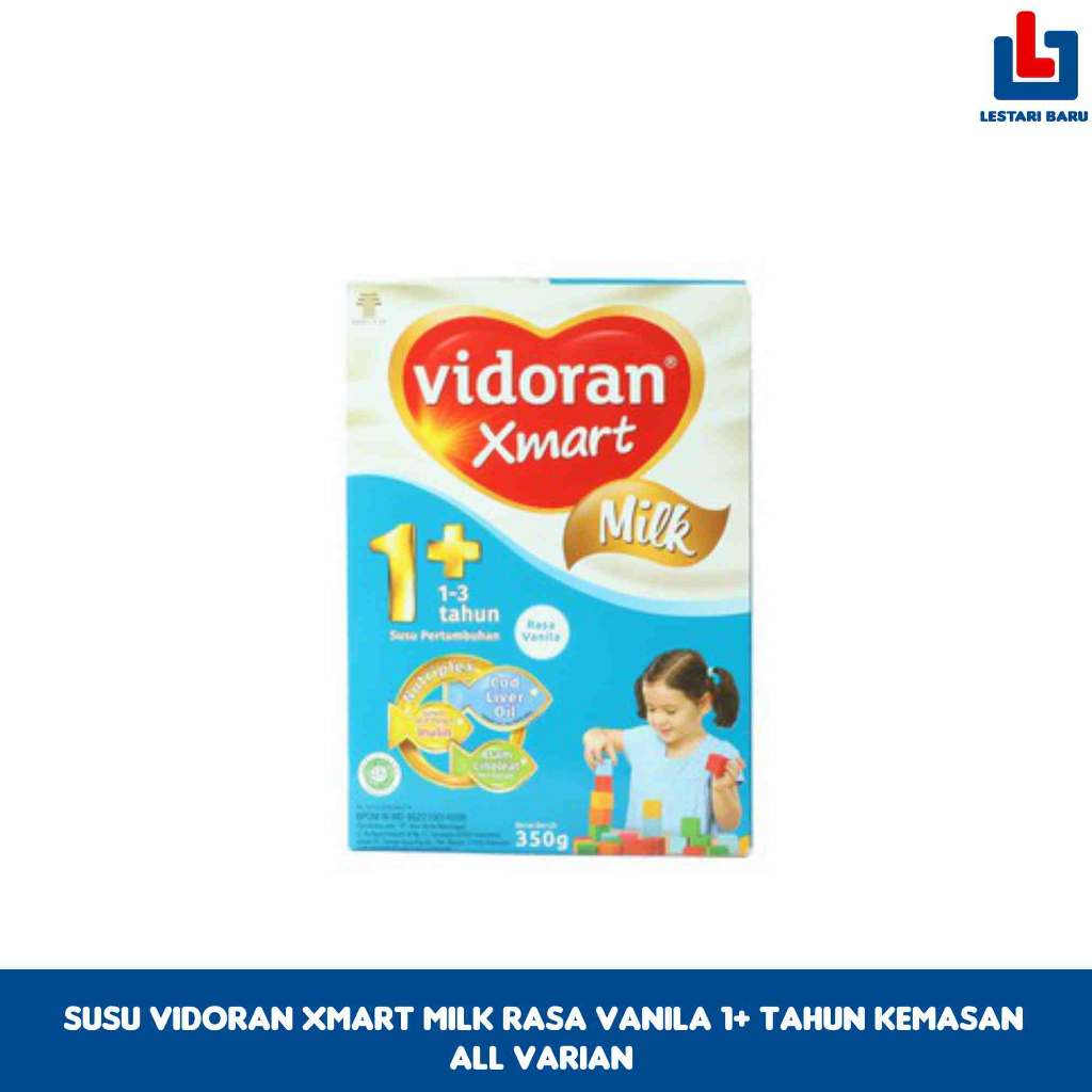 

Susu Vidoran Xmart Milk Rasa Vanila 1+ Tahun Kemasan All Varian