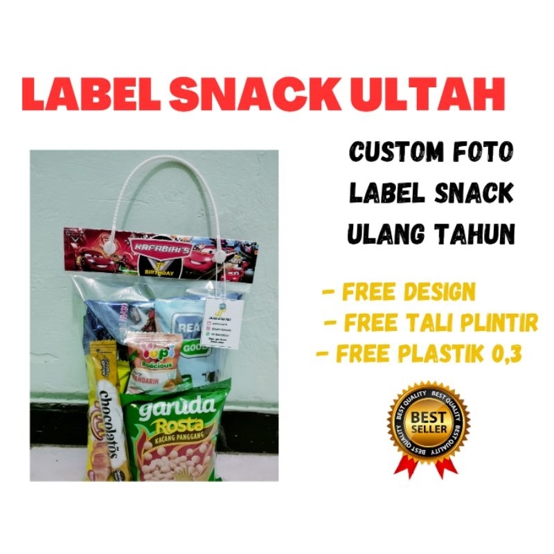 

LABEL PLASTIK SNACK ULANG TAHUN - BISA TAMBAH FOTO