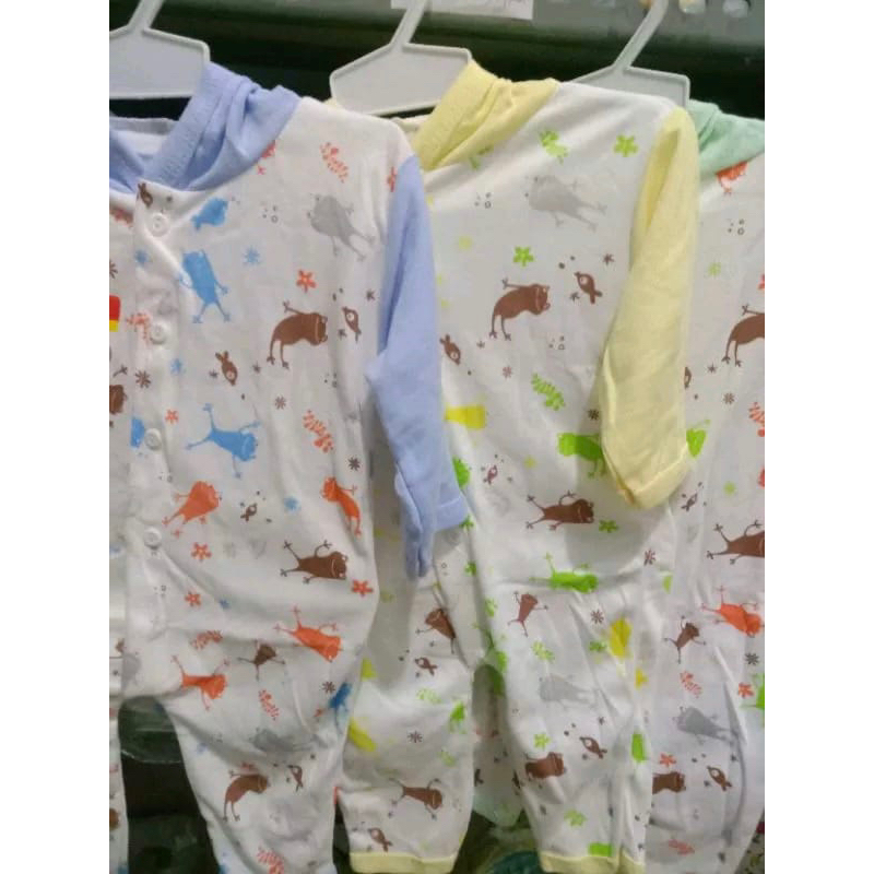 1Pc Sleepsuit Bayi Buka Kaki Baju Kodok Bayi Piyama Baju Tidur 0-8bln/ Jumper Baju Bayi