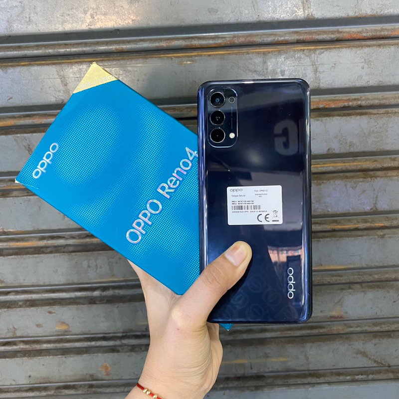 Oppo reno 4 8/128gb second bekas pakai normal fullset original