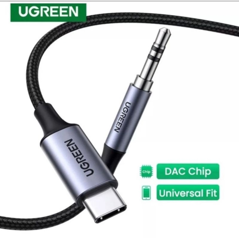 UGREEN Adapter Converter Audio Cable USB C to Aux 3.5mm DAC Chip