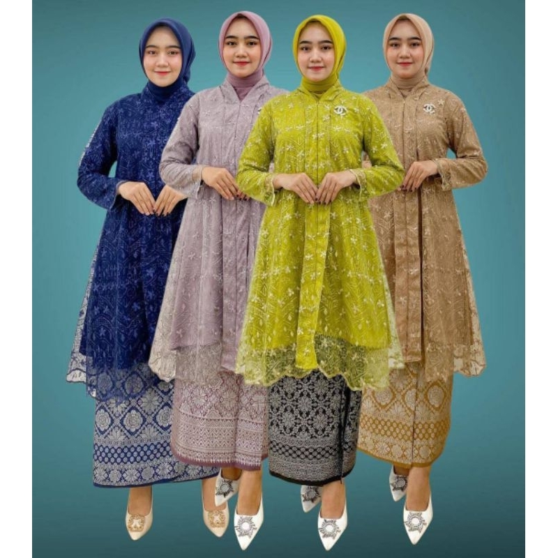 PB Prilly Busana - ZALIHA VOL.1 TUNIK KEBAYA MALAYSIA TILE BORDIR - ATASAN PESTA - TUNIK PESTA - TUNIK BRUKAT