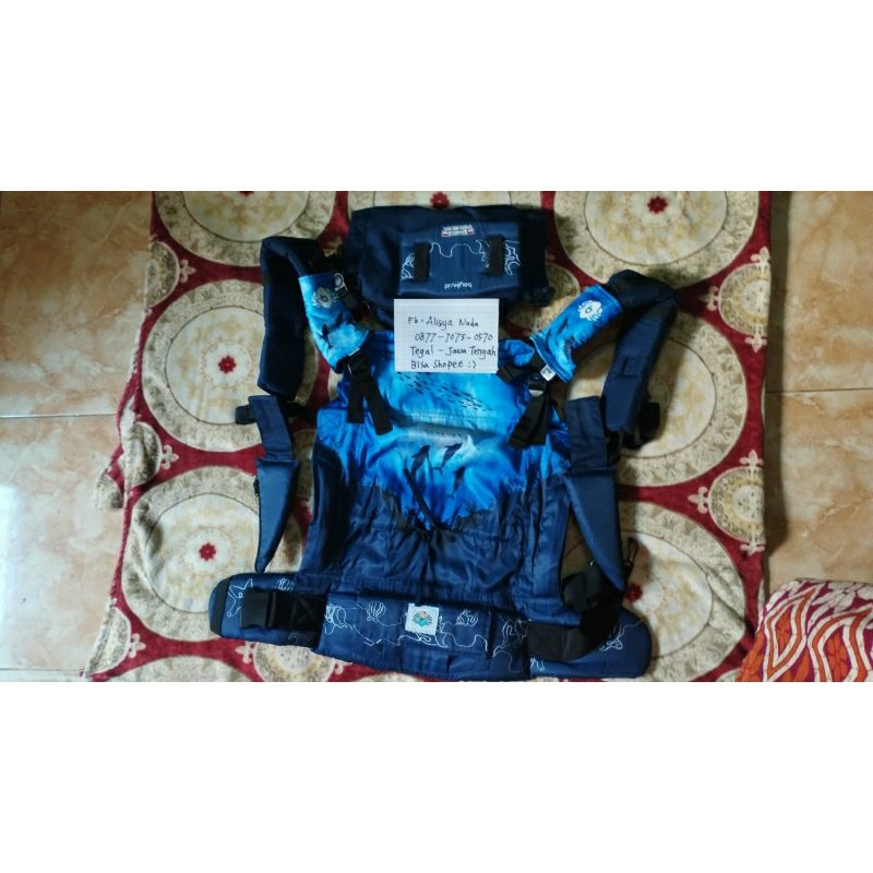 preloved gendongan SSC Activa mark 3 bayiku.id bundling motif dolphin fullset