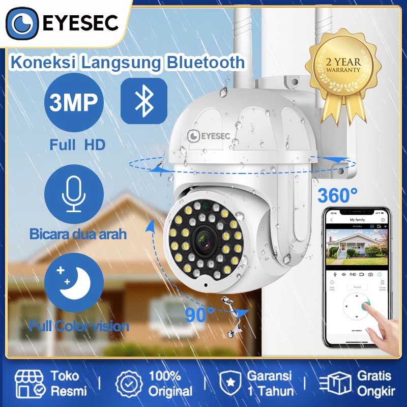 EYESEC IP Kamera Outdoor CCTV Wifi 1080P Waterproof Camera CCTV PTZ Tanpa Kabel Jarak Jauh Pantau Hp