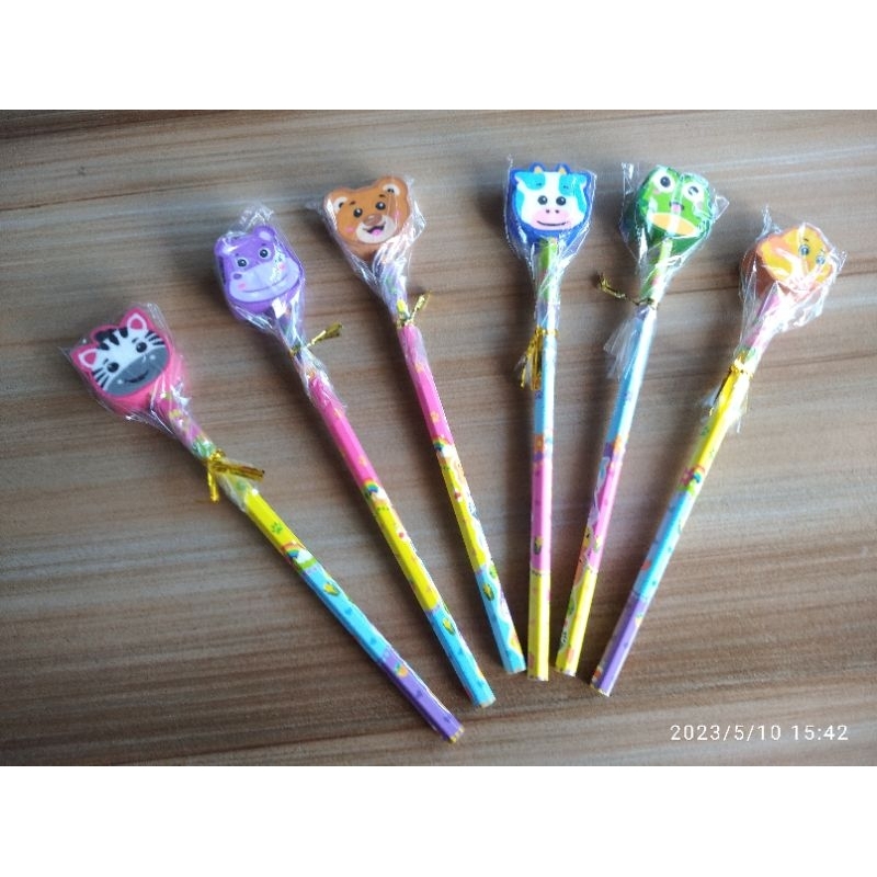 

pensil penghapus / pensil big penghapus animal