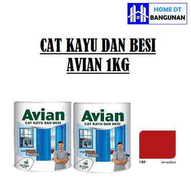 Cat Kayu Besi Avian 1kg (192 vermillion )